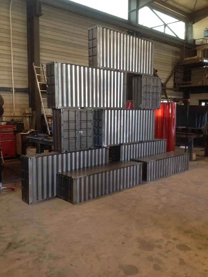 Mini-container acier TCSI, Docks Village Marseille